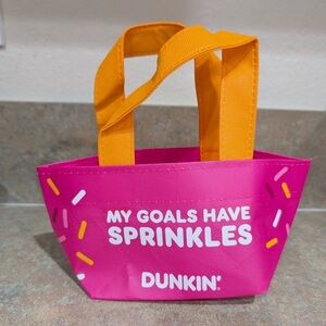 Dunkin' Donuts Reusable Mini New Years Resolution Tote Bag